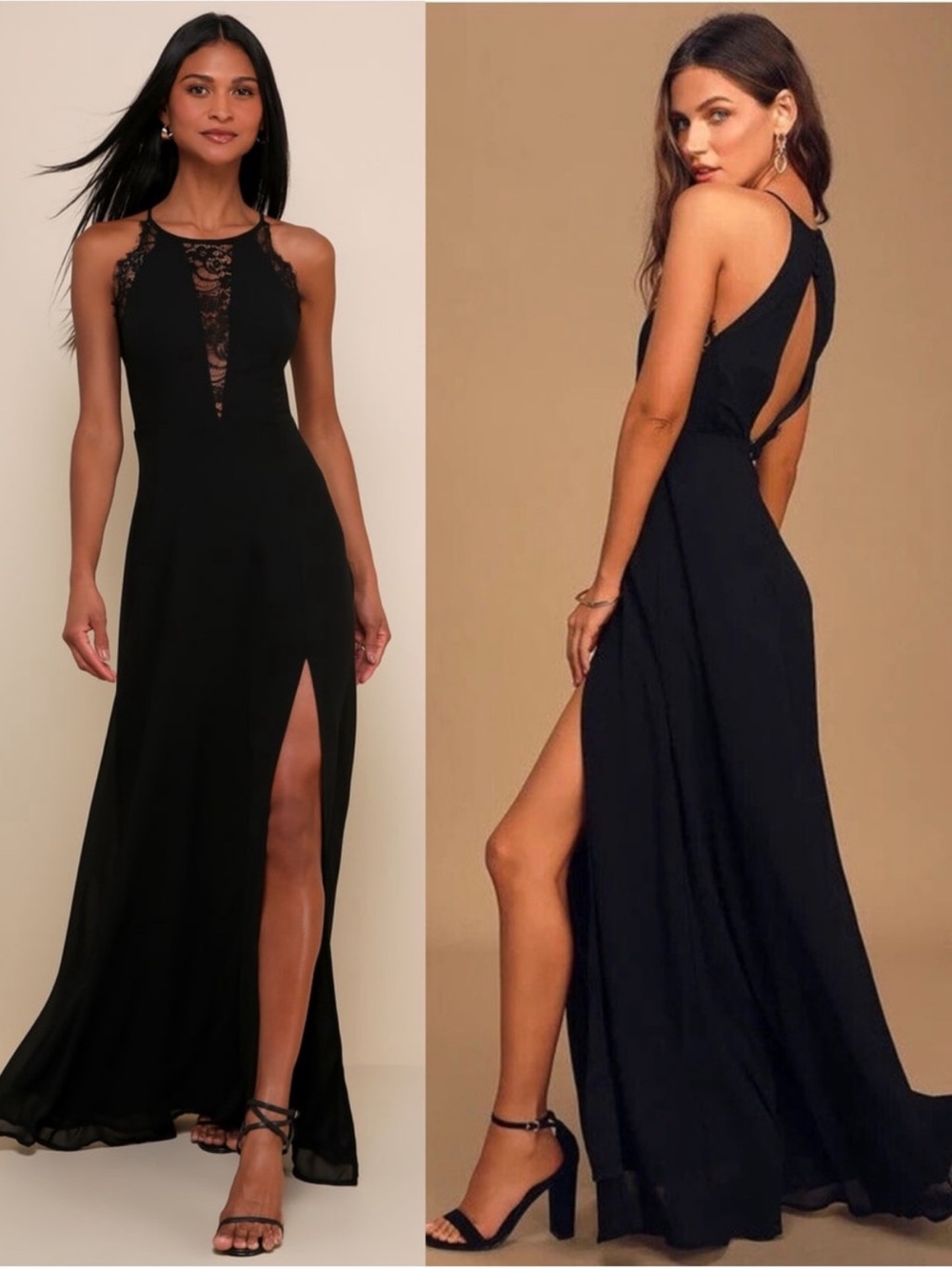LULUS Floral Lace Illusion Neck Whimsigoth Dark Fairycore Wedding Guest Dress L